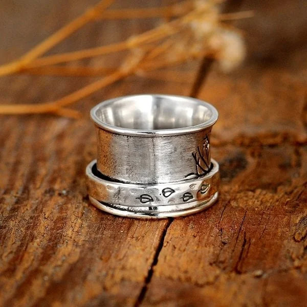 Bague de méditation rotative Arbre de vie 