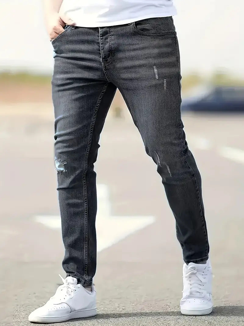 Mateo – jean déchiré décontracté pour homme