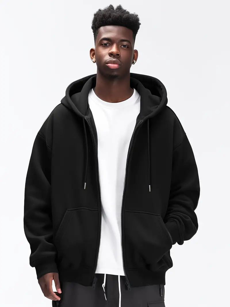 Jasper – Sweat à capuche zippé thermique pour homme