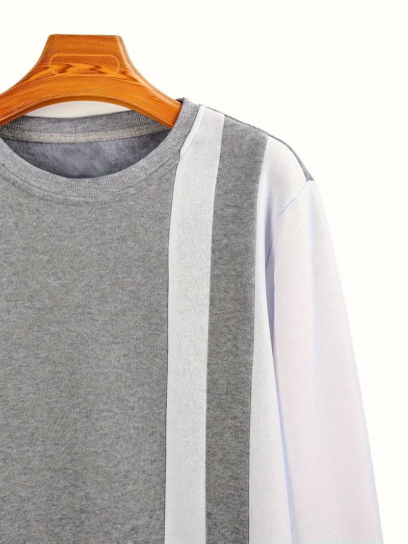 Kevin – pull ras du cou à blocs de couleurs tendance