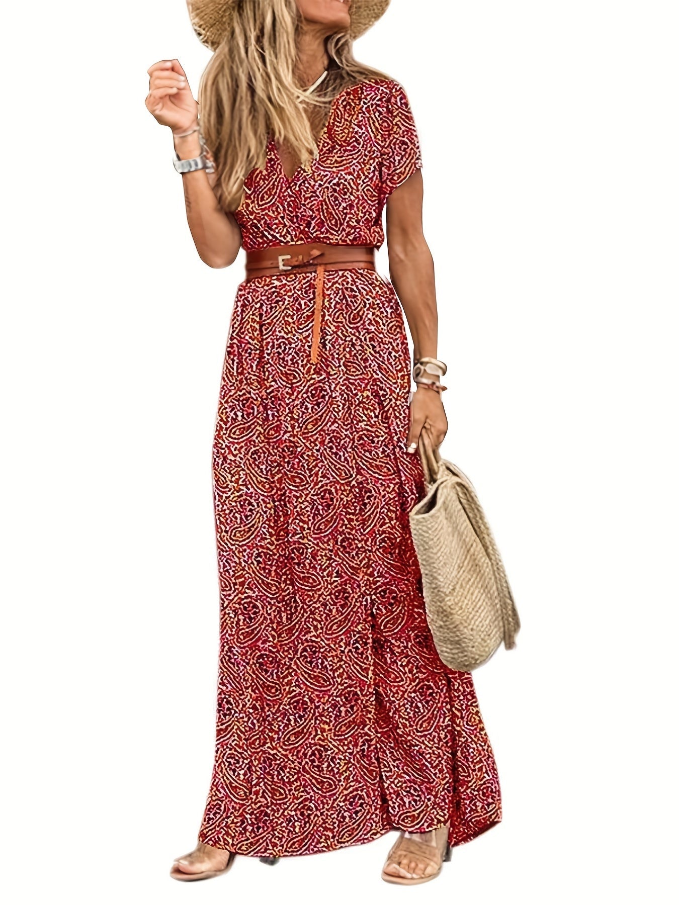 Karen -Florales Maxikleid