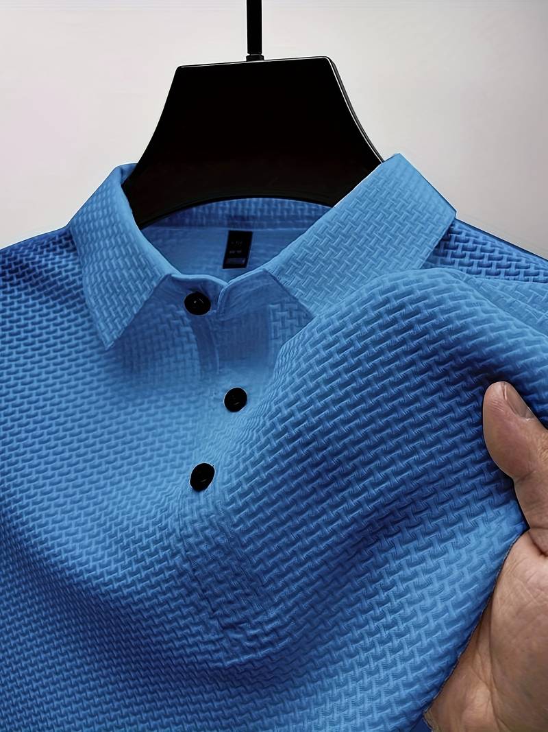 Samuel – chemise décontractée et respirante à manches courtes avec demi-boutons