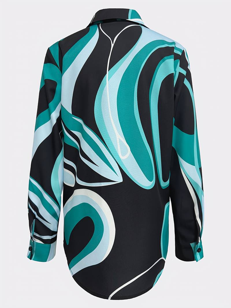 Emily – freizeitbluse mit geo-print