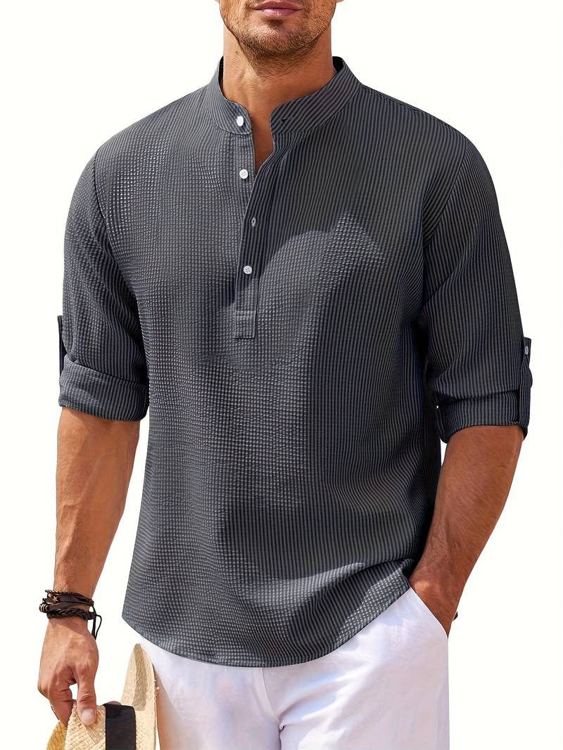 Lucas – Pull col V à manches longues pour homme