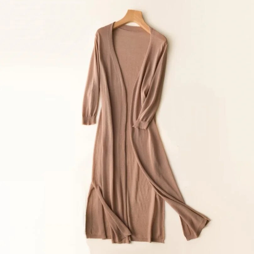 Cardigan long en maille - Alyssa