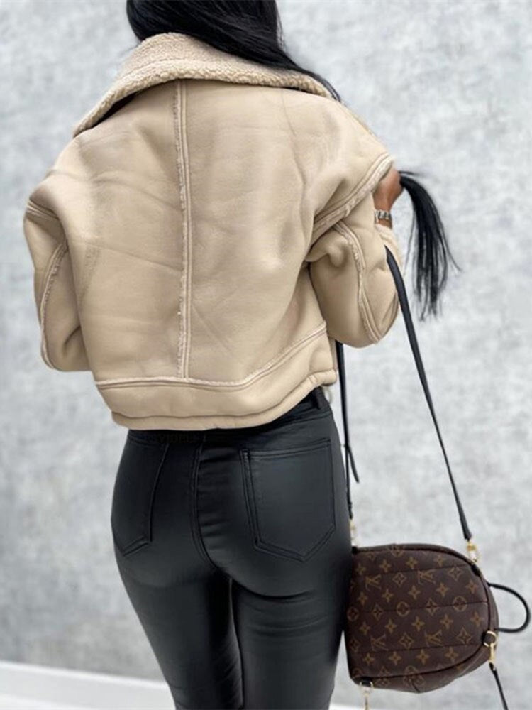 Eleonora - Veste en cuir - Doublure polaire