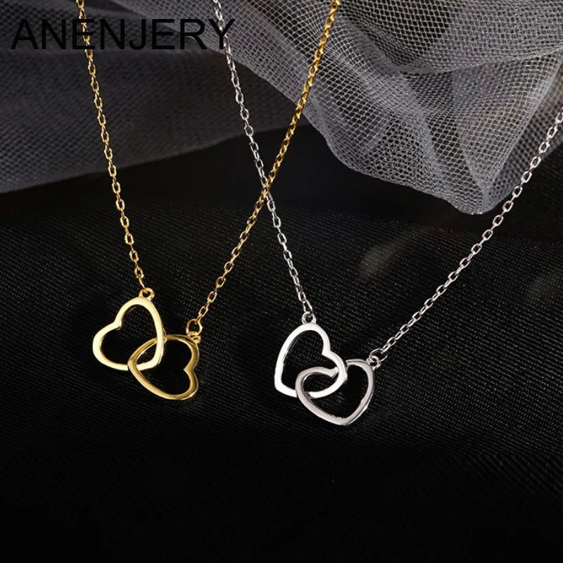 Collier Double Coeur