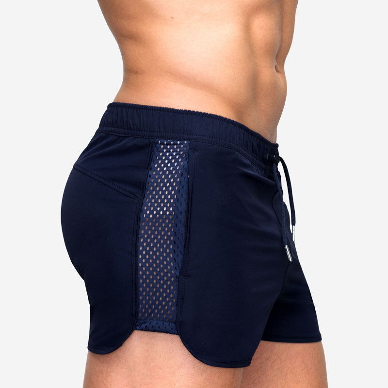 Short de plage d'été en maille respirante pour homme