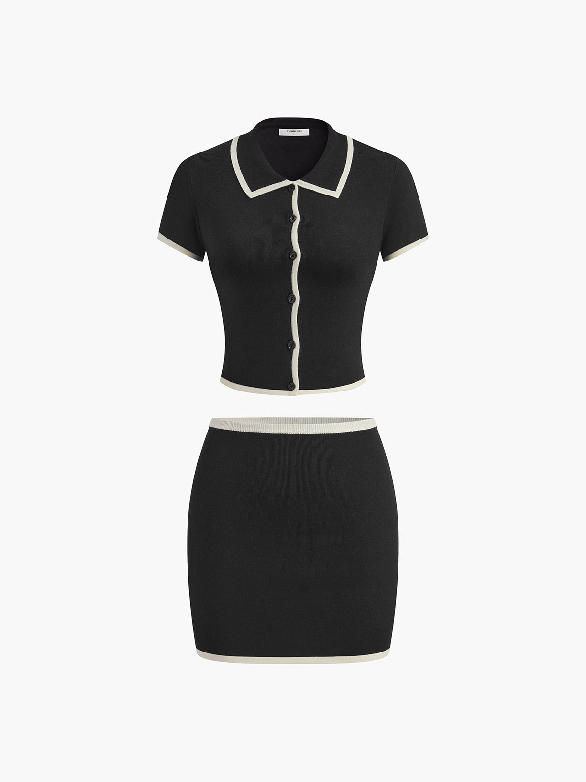 AILEEN™ | ENSEMBLE BLOUSE ET MINI JUPE