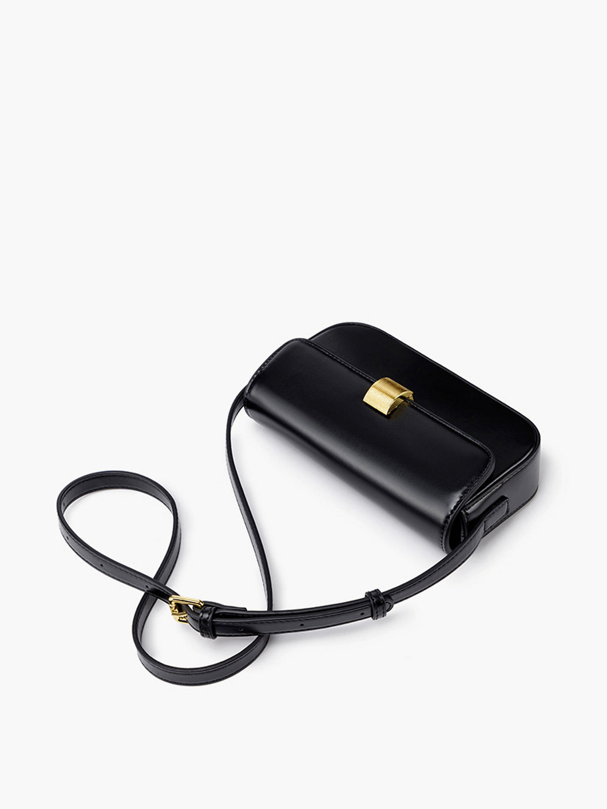 Glänzende Clutch-Umhängetasche