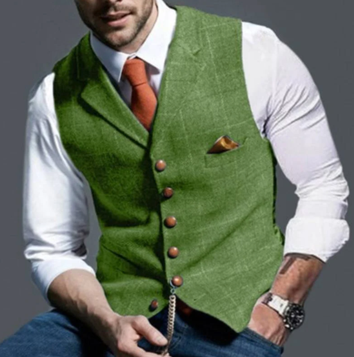 ZAYN - magnifique gilet à carreaux élégant