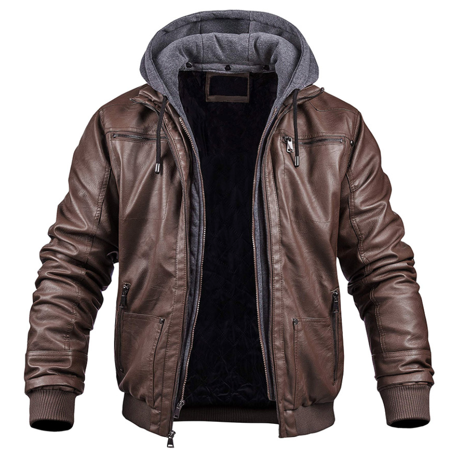 Veste d'hiver à capuche pour homme