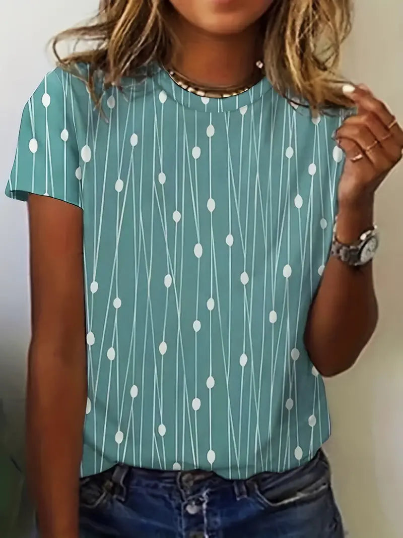 Brooke – T-shirt col rond pour le printemps