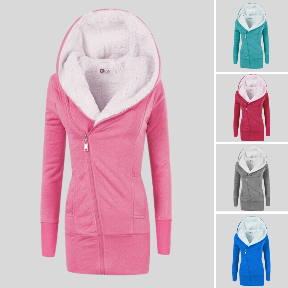 Damen Weste Met Capuchon Van Fleece