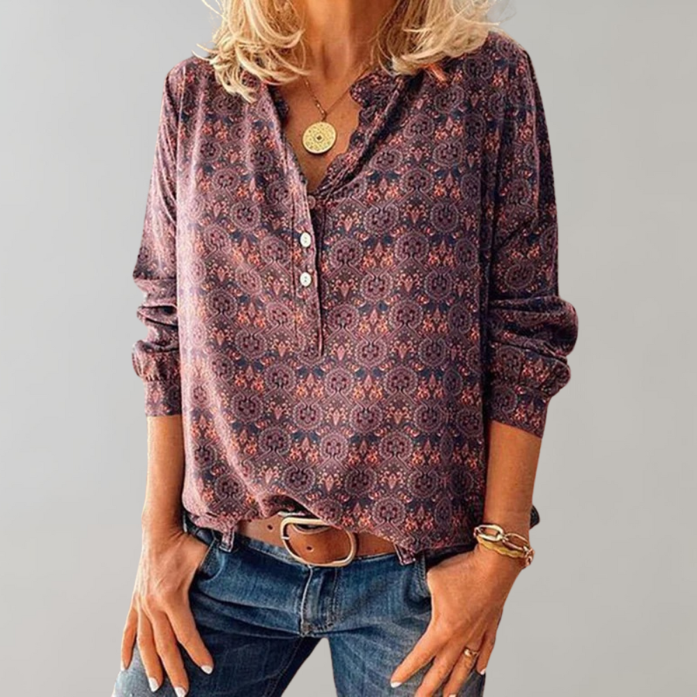 Silvia | Chemisier vintage confortable 