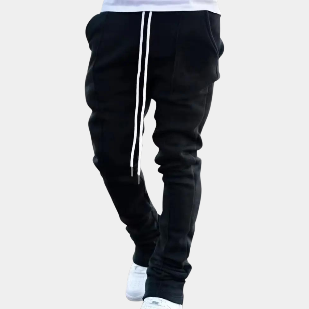 Pantalon de survêtement évasé décontracté pour hommes