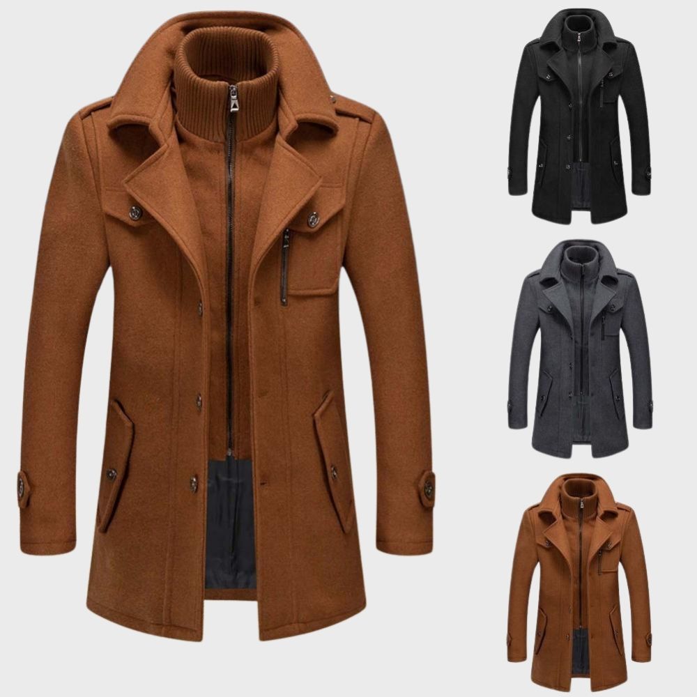 Manteau long et deux pièces pour homme
