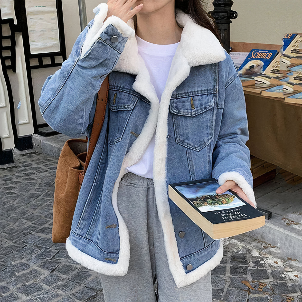 Veste d'hiver en jean polaire - Callie