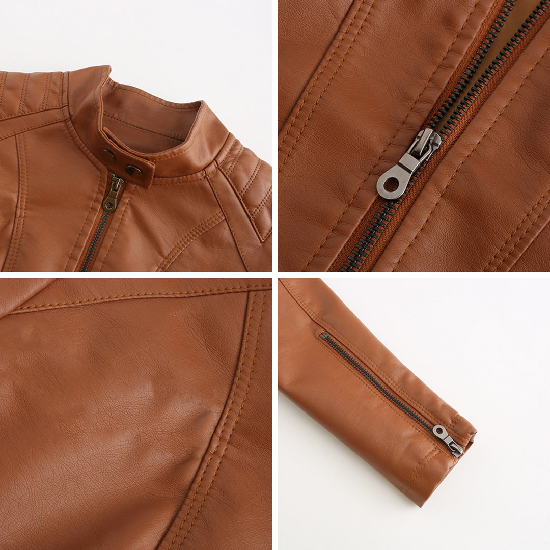 Xandrah | Veste en cuir élégante