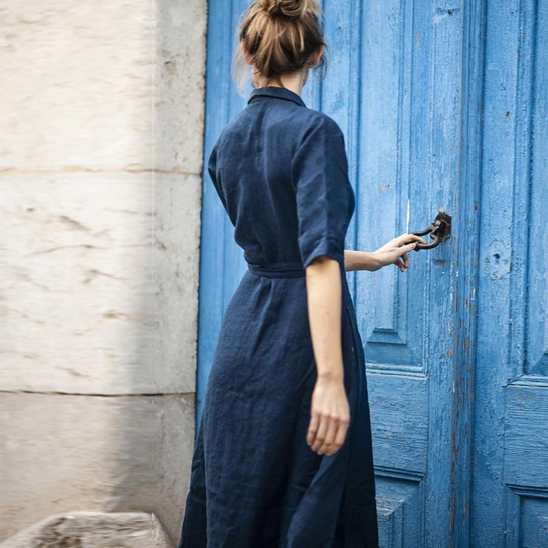 Romina - Schönes langes dummes Damenkleid