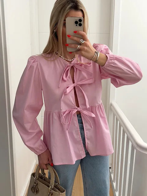 Bellachicha - Bluse mit Schleifendetail