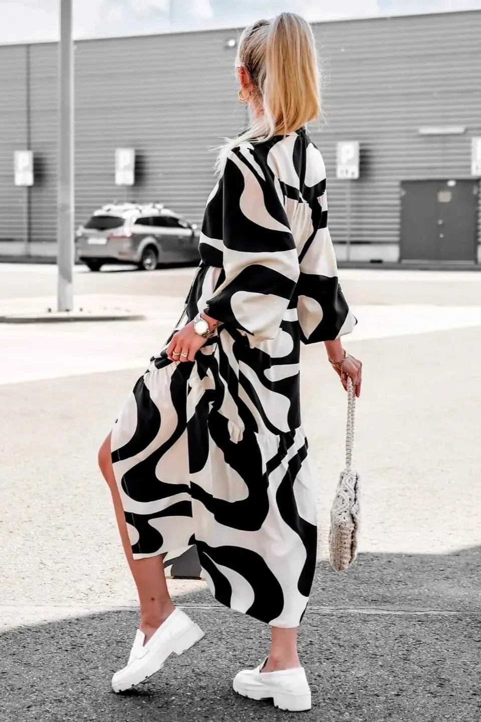 Mühelos schickes Maxikleid mit Print