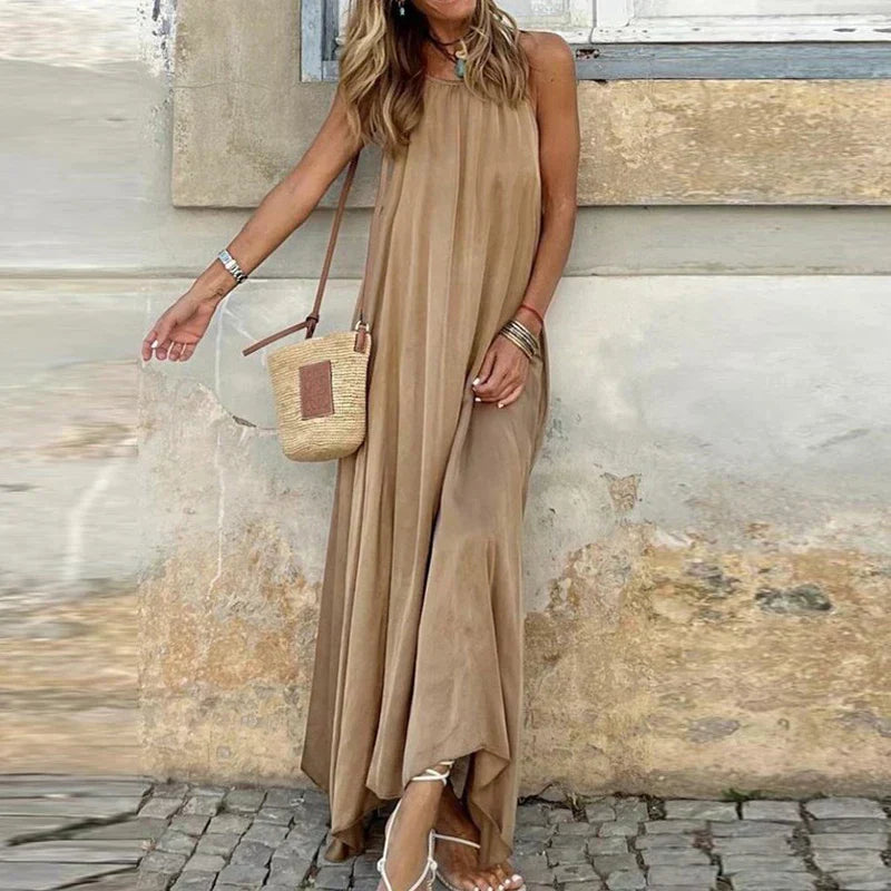 Alessia - Robe longue - Élégance sans manches