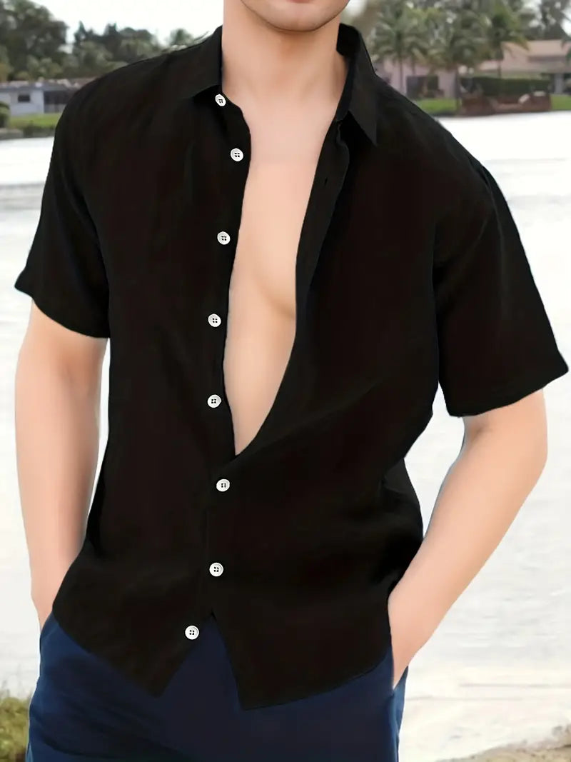Ethan – chemise à manches courtes simple et confortable