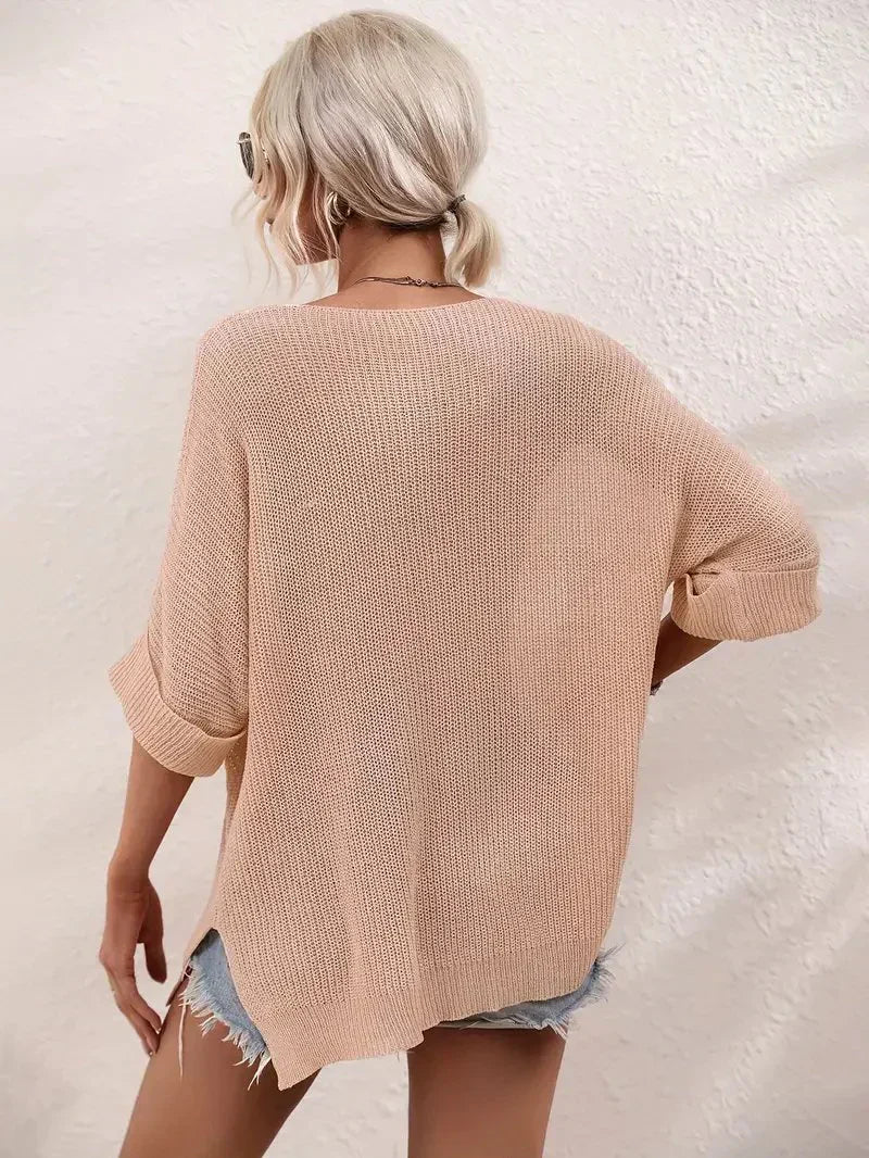 Chemisier en tricot oversize pour l'été | félin