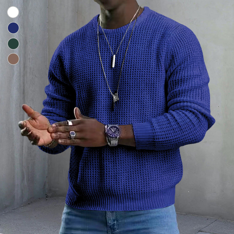 Darius - pull ras du cou à manches longues pour homme