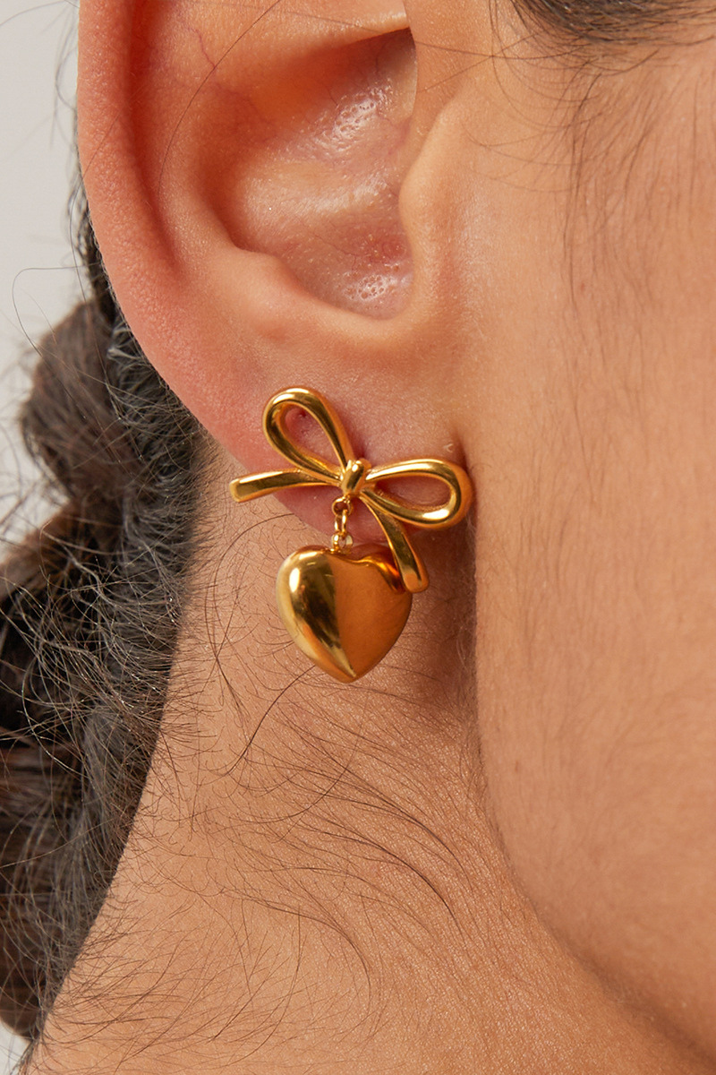 Boucles d'oreilles Florine Bow Heart