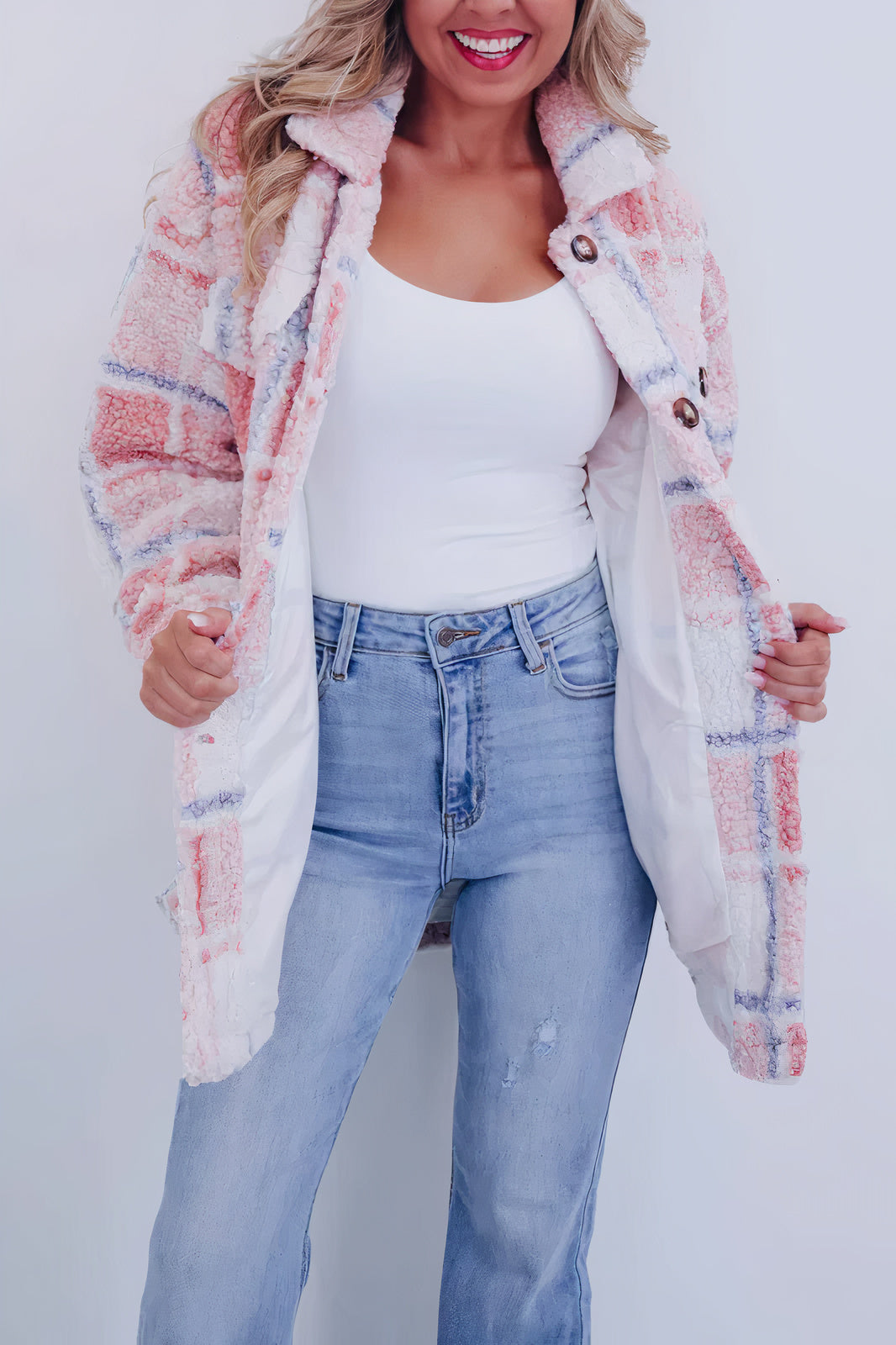 Polar-Fleece-Wollmantel - Giovana