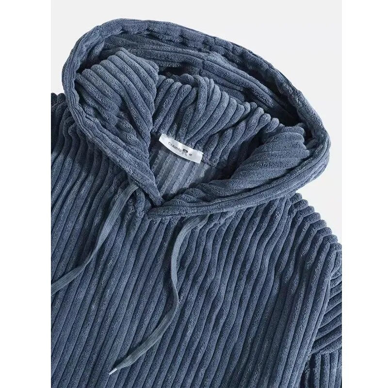 Jare - Veste à capuche en velours côtelé de haute qualité pour homme