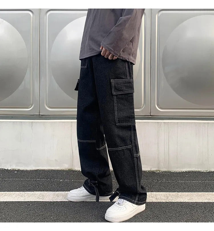 Adam - pantalon ample à jambes larges