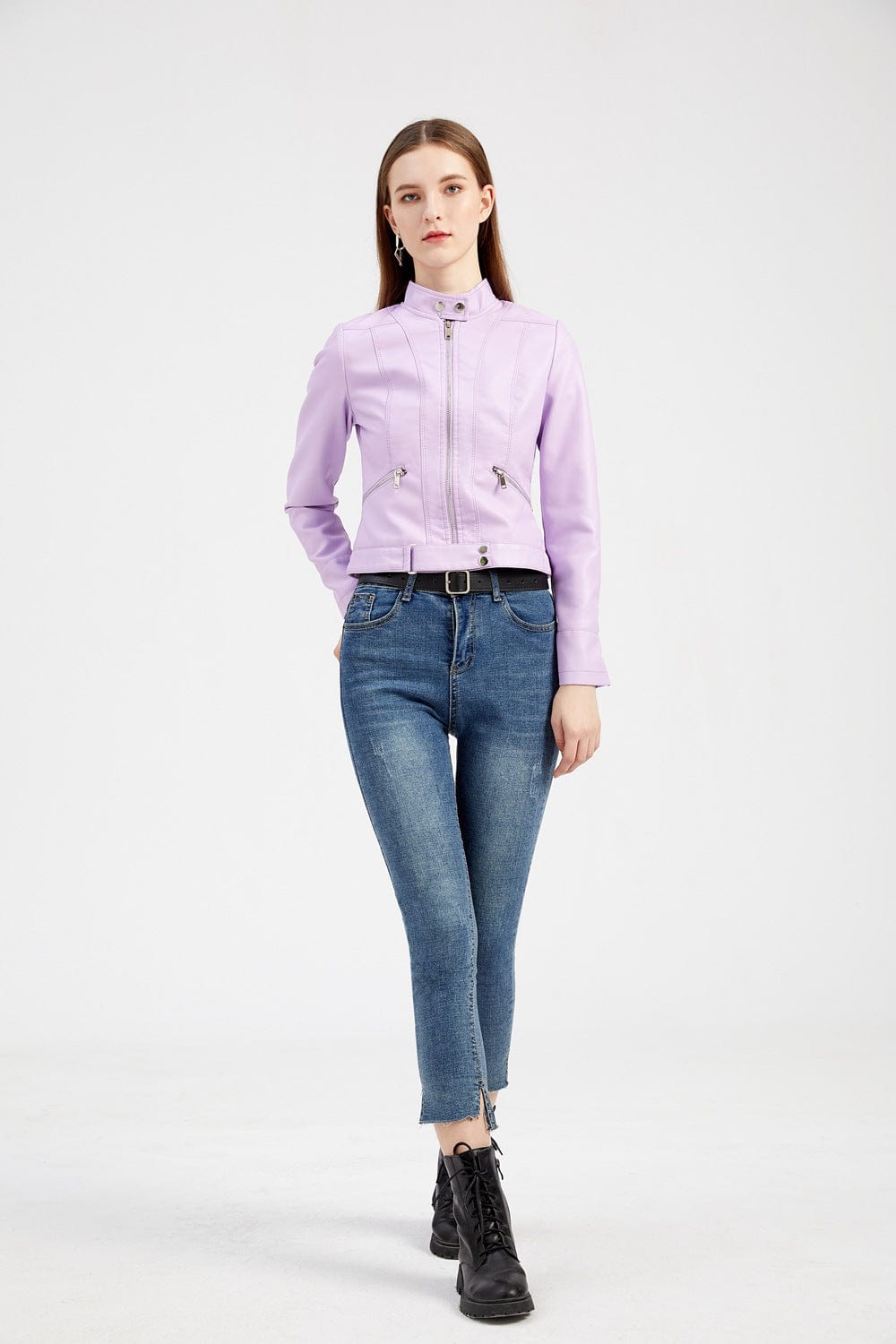 Yrelia | Veste en cuir élégante