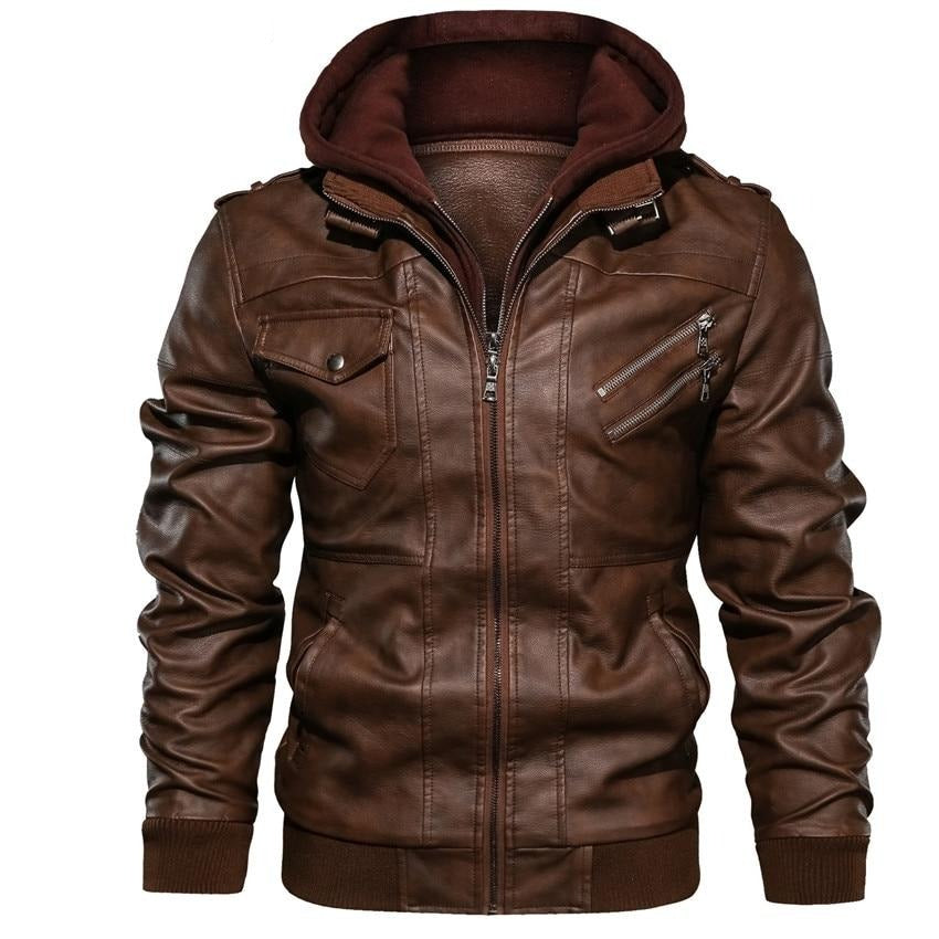 benjy – herren-motorradjacke aus kunstleder