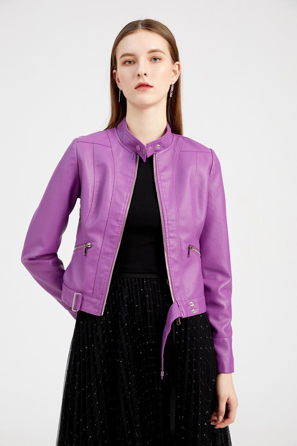 Yrelia | Veste en cuir élégante