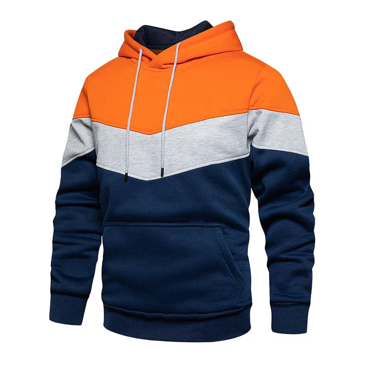 Marius - sweat à capuche homme à rayures horizontales
