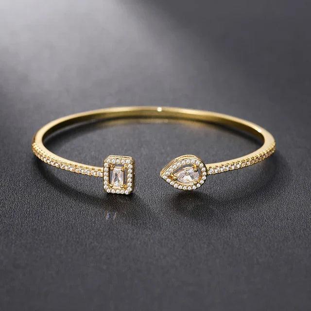 Lottie | Bracelet manchette en zircone pour femme 