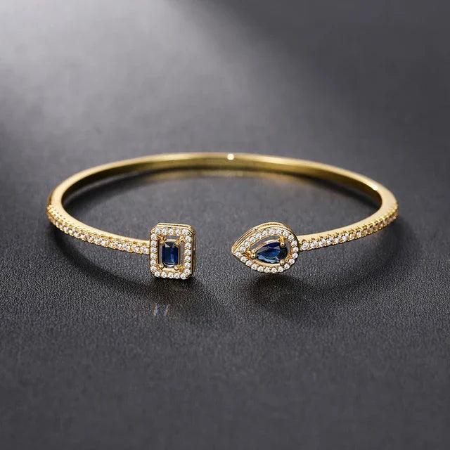 Lottie | Bracelet manchette en zircone pour femme 