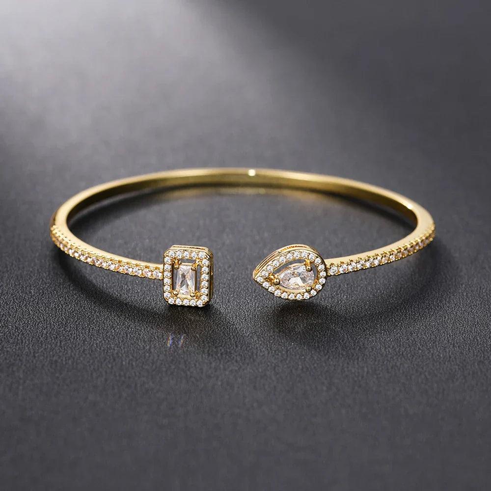 Lottie | Bracelet manchette en zircone pour femme 