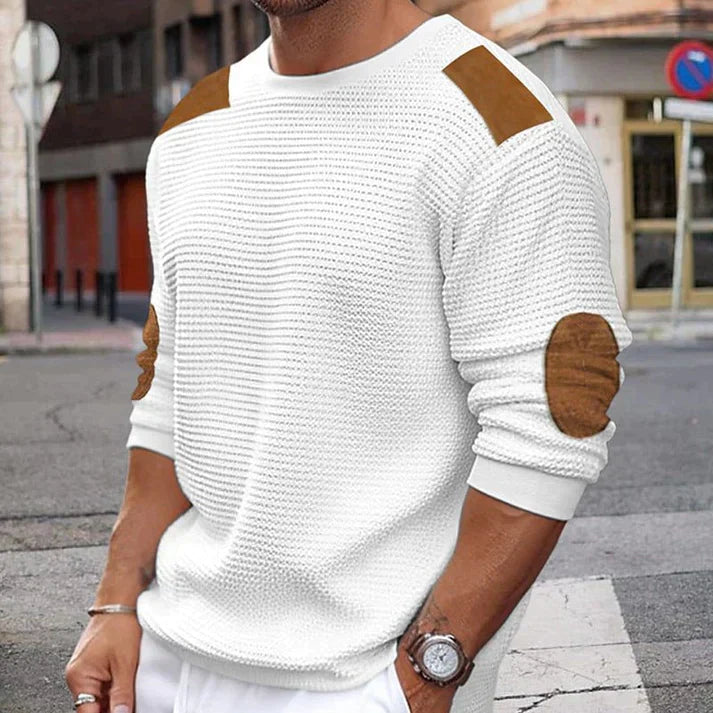 Kier - Pull patchwork pour homme
