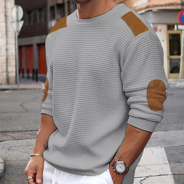 Kier - Pull patchwork pour homme