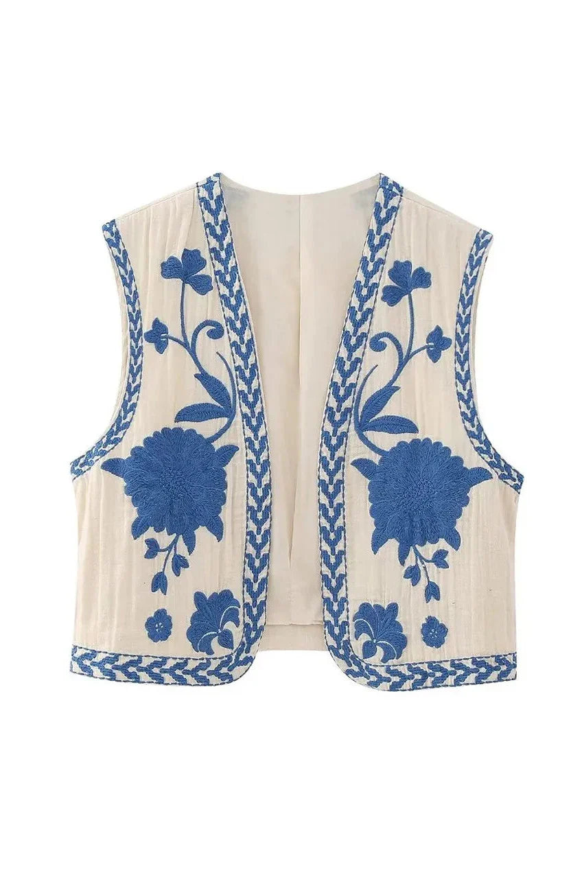 Gilet bleu Angeline