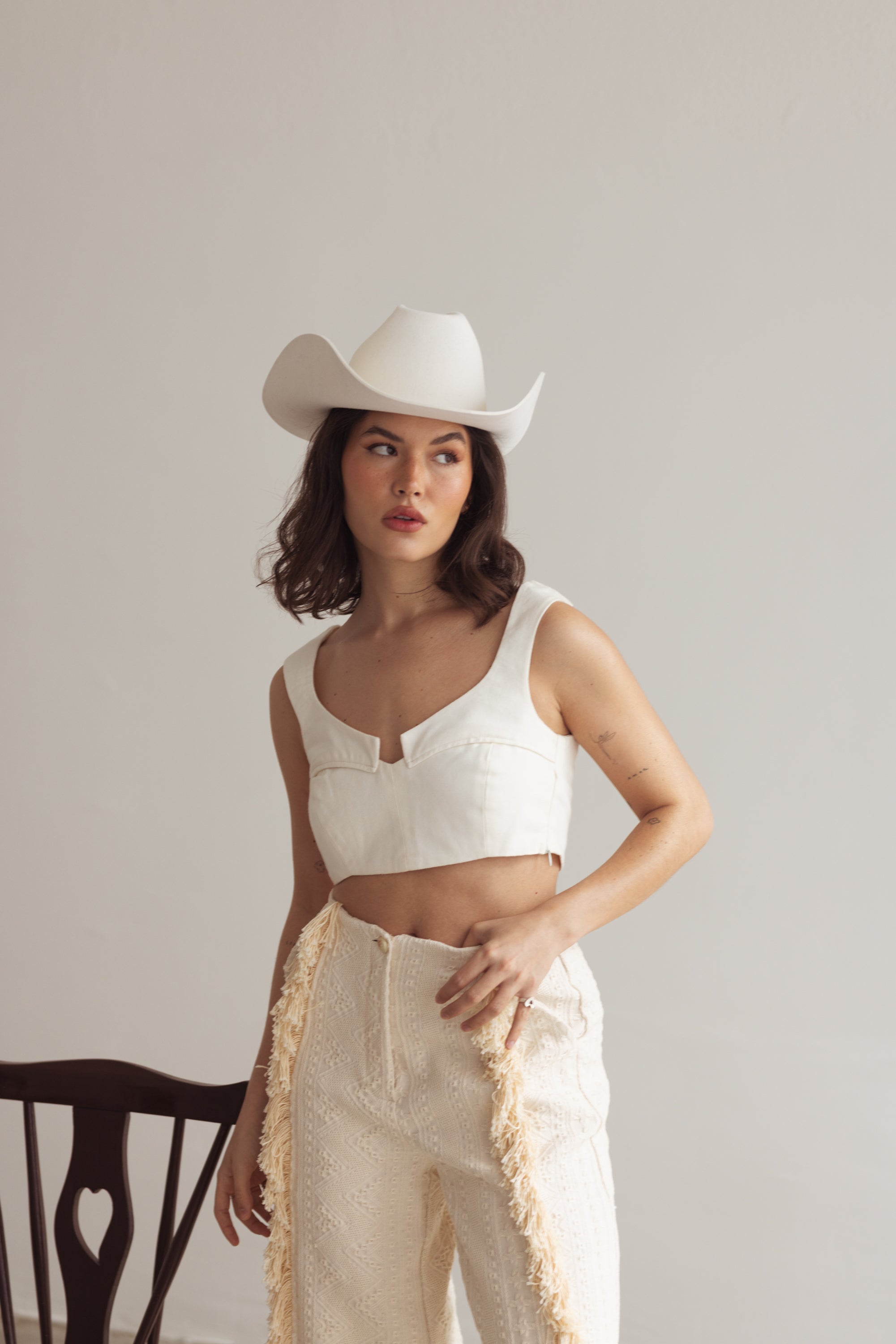Bellachicha Crop Top – ELFENBEIN