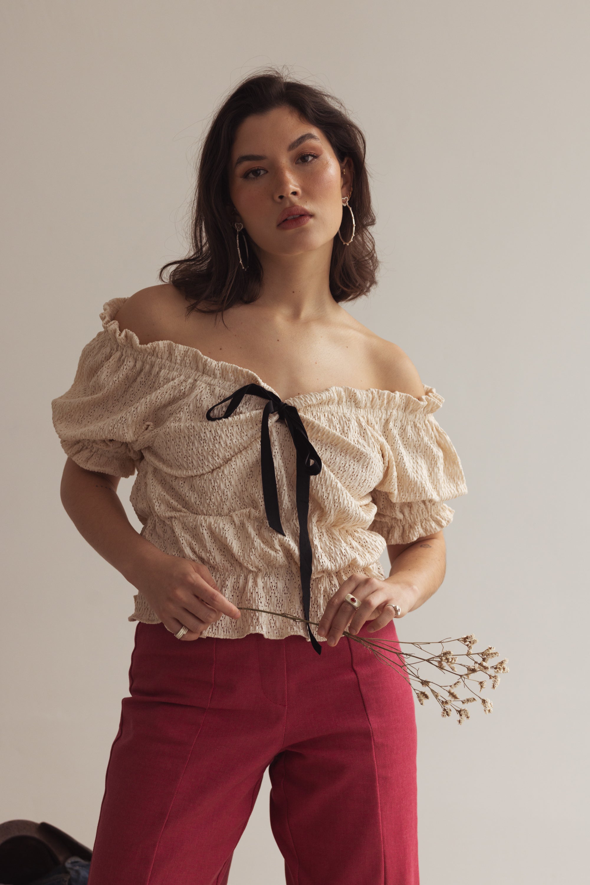 Bellachicha-Bluse - ELFENBEIN