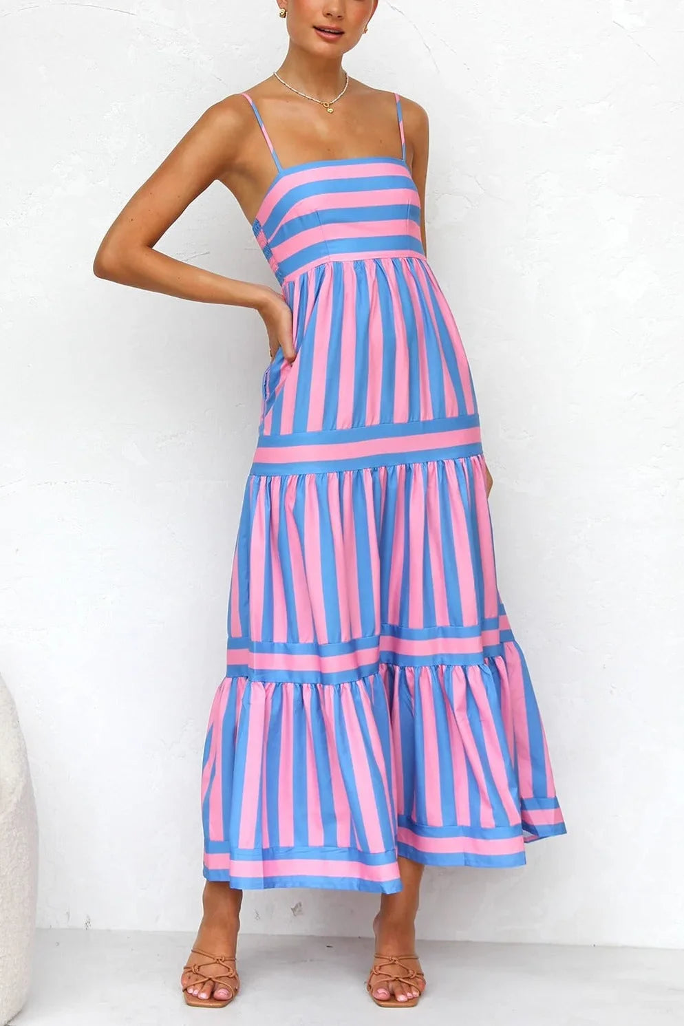 Laina Kleid ROSA/BLAU