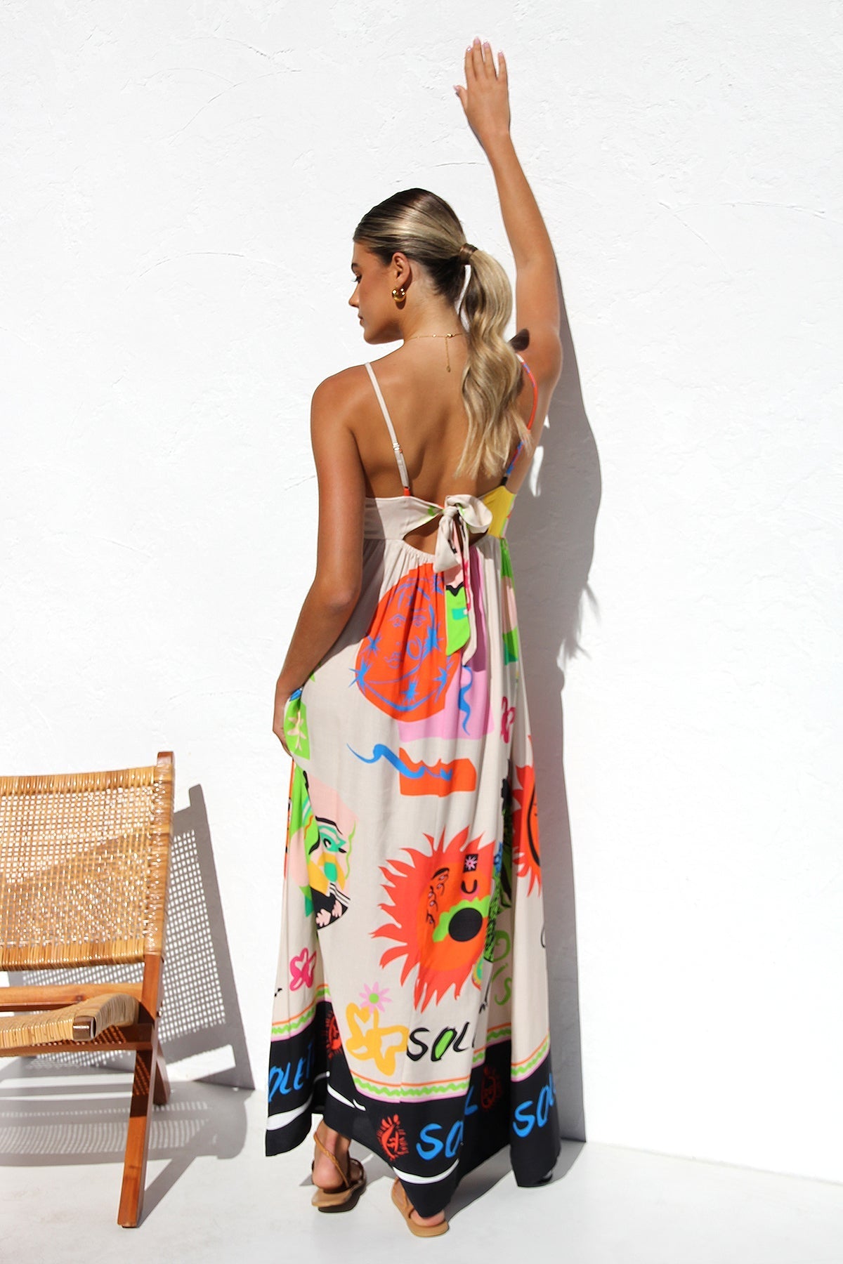 Dasha Kleid ORANGE MULTI