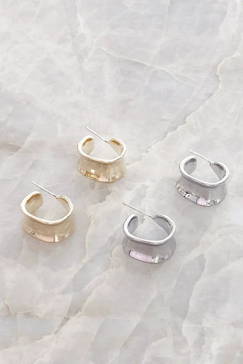 Boucles d'oreilles créoles « Erin » - Or