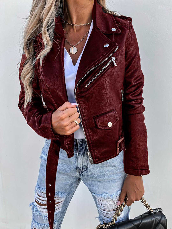 Nord | Veste courte Perfecto pour femme en simili cuir